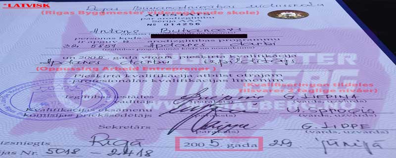 Malberg Bergen Byggekspert Diploma fra 2005